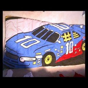 Race car sleeping bag